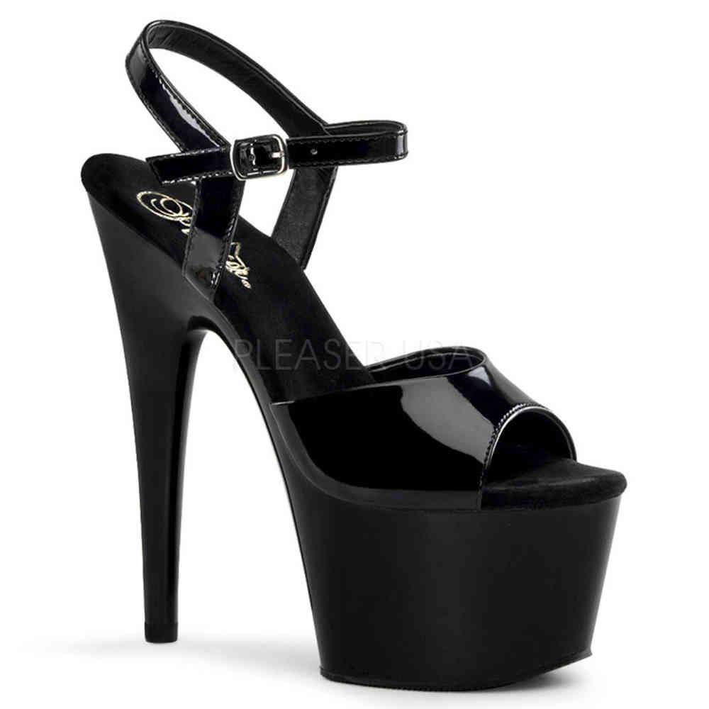 Pleaser - ADORE709 KnöchelriemenSandale, Poledance Schuhe - Pole dance schuhe - Schwarz Product image